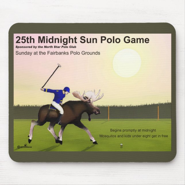 Midnight Sun Polo Mouse Pad (Front)