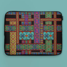 Midnight Sun Stained Glass Laptop Sleeve