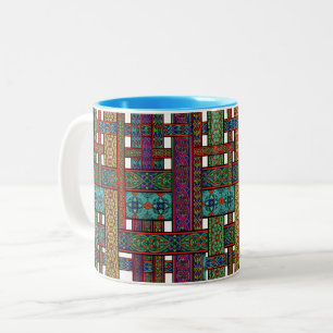 Midnight Sun Stained Glass Mug