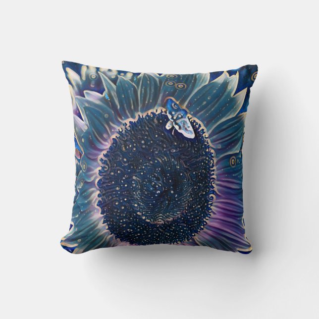 Midnight Sunflower Cushion (Front)