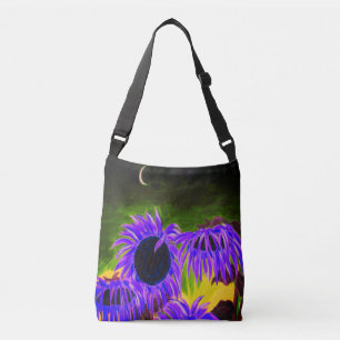 Midnight Sunflowers Crossbody Bag