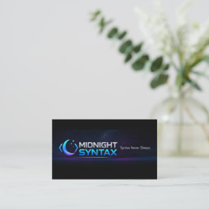 Midnight syntax business card