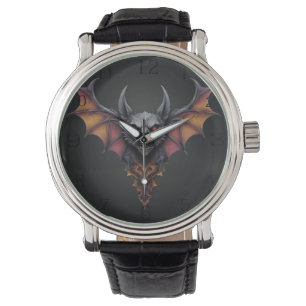 "Midnight Terror: Ink Drawing of a Scary Bat" Watch