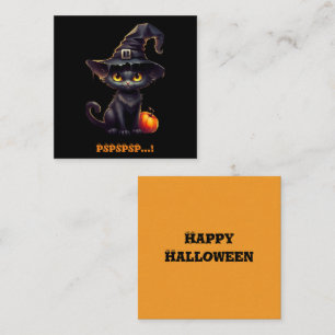 Midnight The Witchy Black Cat Halloween Invitation