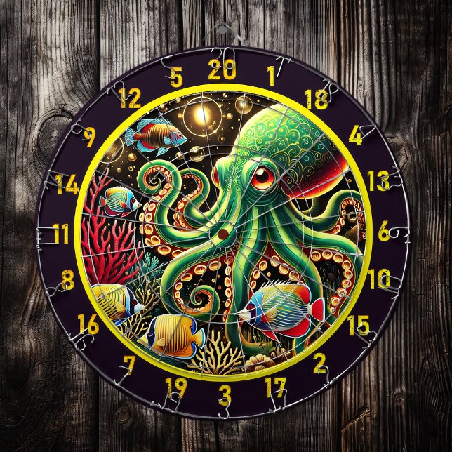 Midnight Tide Octopus Dartboard (Creator Uploaded)