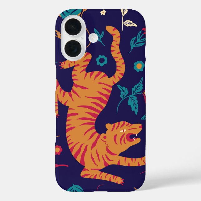 Midnight Tiger Bloom Case-Mate iPhone Case (Back)