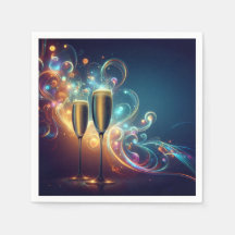 Midnight Toast Paper Napkins