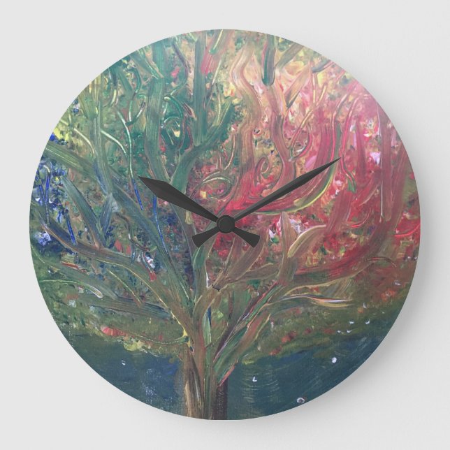 Midnight Tree Large Clock (Front)
