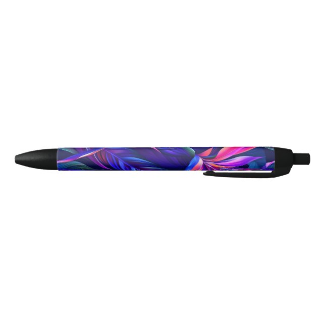 Midnight Tropical Rainforest Black Ink Pen (Bottom)