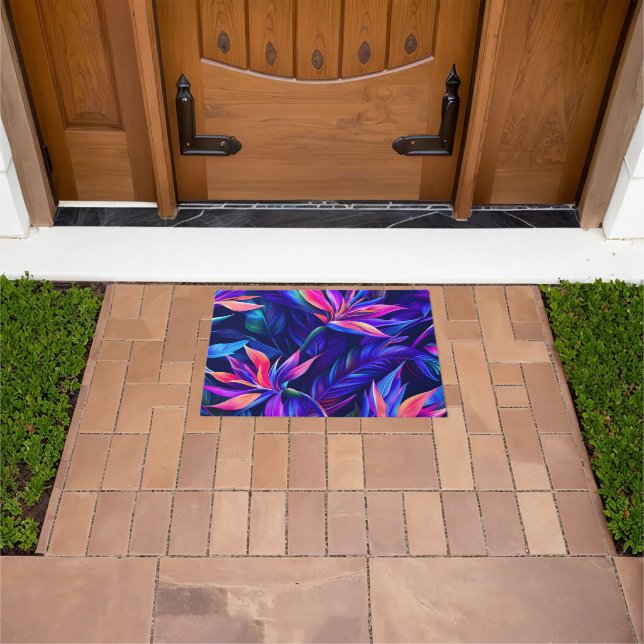 Midnight Tropical Rainforest Doormat (Outdoor)
