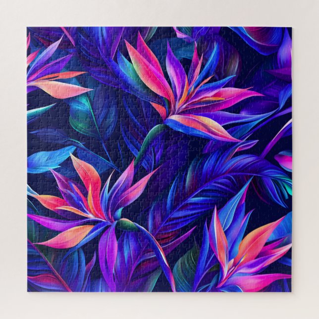 Midnight Tropical Rainforest Jigsaw Puzzle (Vertical)