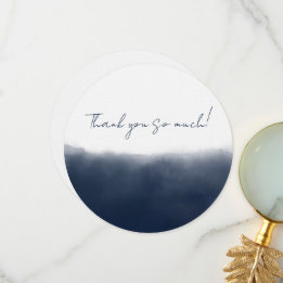 Midnight Watercolor Thank You Card