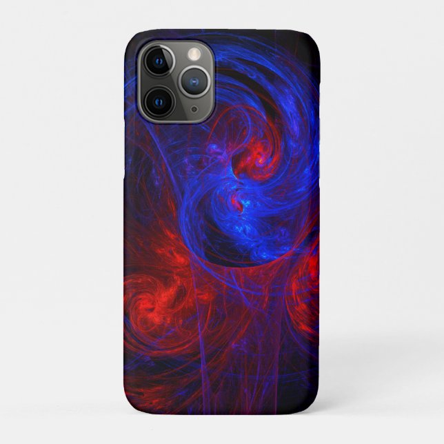 Midnight Wave - Abstract Fractal Art Case-Mate iPhone Case (Back)