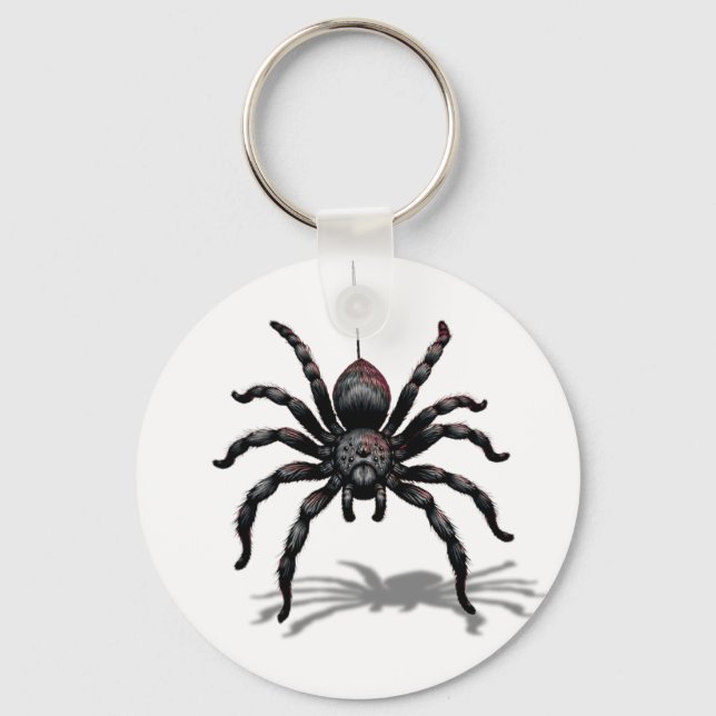 Midnight Weaver (Spider and the Web) Themed Hat Key Ring (Front)