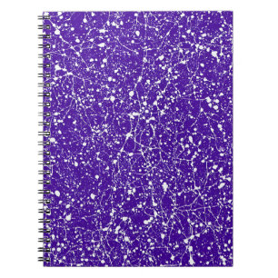 Midnight Web Marble Notebook