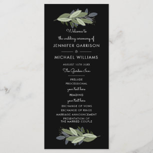 Midnight Wedding Sprigs Program