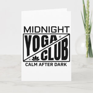 Midnight Yoga Club Funny Meditation Instructor - C Card