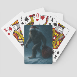 Midnight Yule Sasquatch – Winter Folklore Playing  Cards