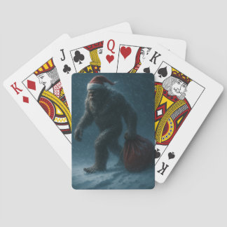 Midnight Yule Sasquatch – Winter Folklore Playing  Cards