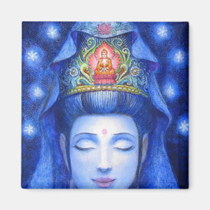Midnight Zen Meditation Kuan Yin Magnet