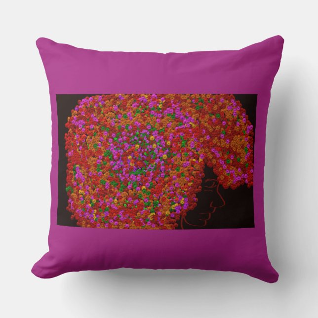 Midnight's Bloom Cushion (Front)