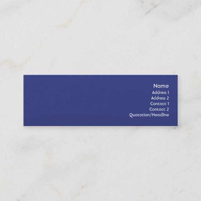 Midnightwave - Skinny Mini Business Card (Front)