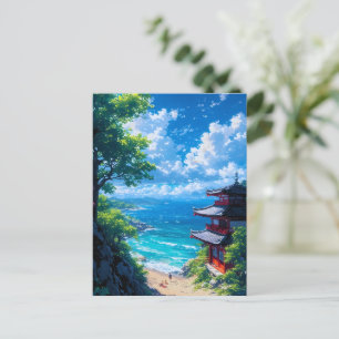 Midori to Umi no Michi Postcard