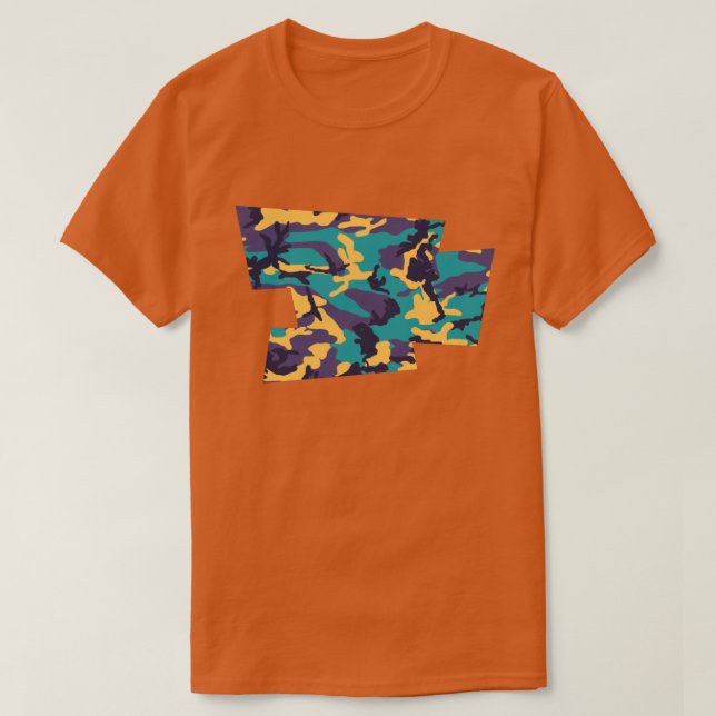 Midsummer Camo Pattern Blown Pixel T-Shirt (Design Front)