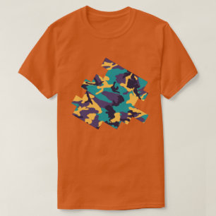Midsummer Camo Pattern Digital Sketch T-Shirt