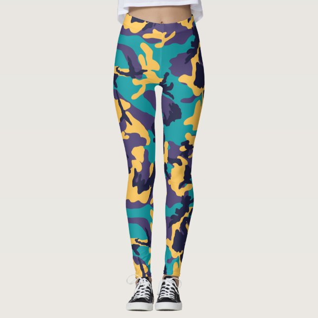 Midsummer Camo Pattern Leggings (Front)