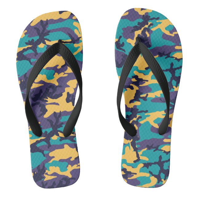 Midsummer Camo Pattern Thongs (Footbed)