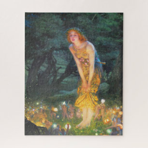 Midsummer Eve (1908) by Edward Robert Hughes Jigsaw Puzzle