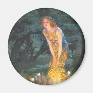 Midsummer Eve (1908) by Edward Robert Hughes Magnet