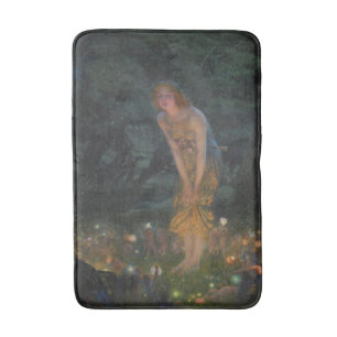 Midsummer Eve (by Edward Robert Hughes) Bath Mat