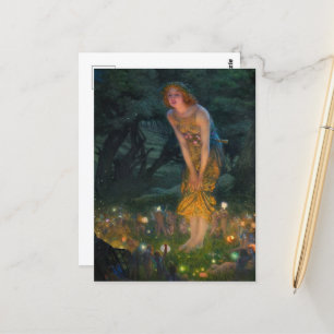 Midsummer Eve by Edward Robert Hughes Postcard