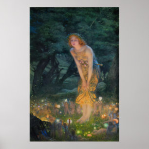 Midsummer Eve by Edward Robert Hughes Poster