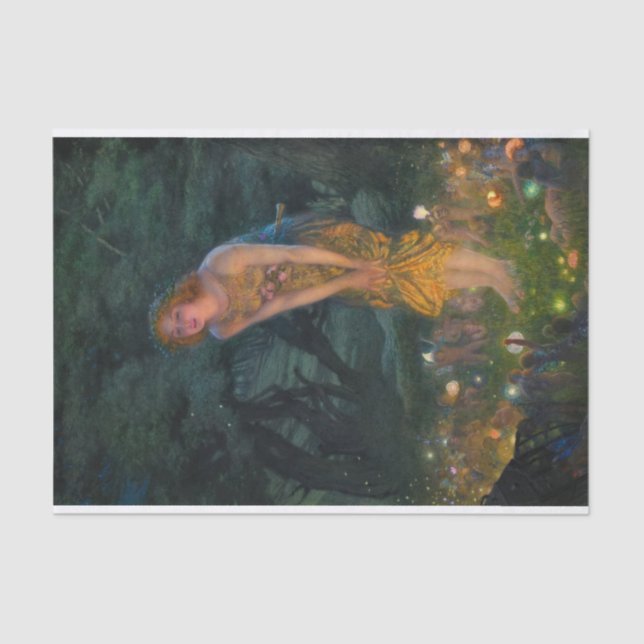 Midsummer Eve by Edward Robert Hughes Tissue Paper (Front)