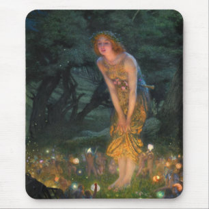 Midsummer Eve c. 1908 by Edward Robert Hughes Mouse Pad