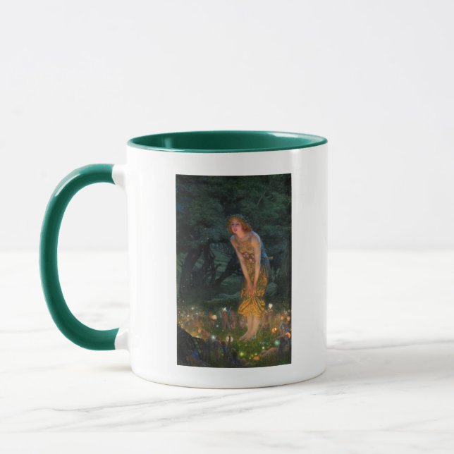 Midsummer Eve c. 1908 by Edward Robert Hughes Mug (Left)