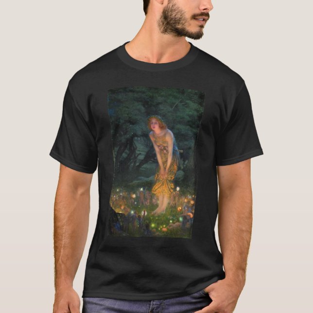 Midsummer Eve c. 1908 by Edward Robert Hughes T-Shirt (Front)