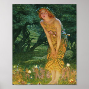 Midsummer Eve Edward Robert Hughes 1908 Poster