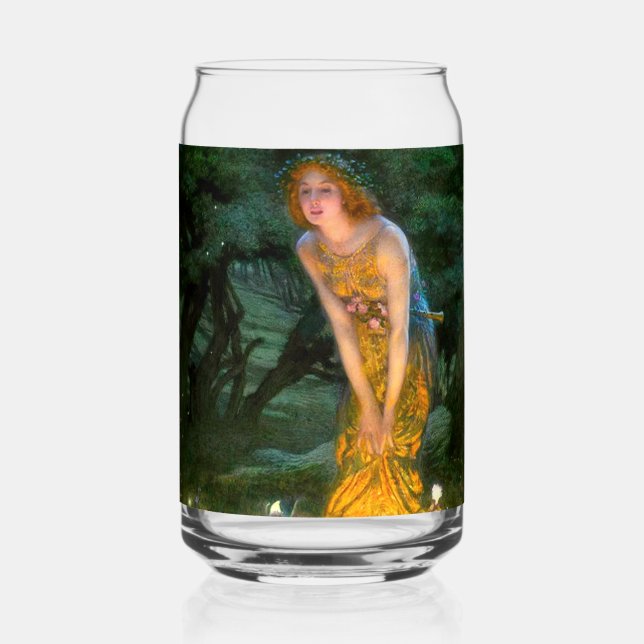 Midsummer Eve Edward Robert Hughes Can Glass (Front)