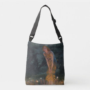 Midsummer Eve Edward Robert Hughes fairies fantasy Crossbody Bag