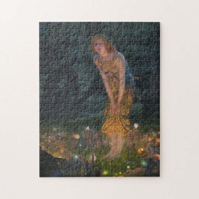 Midsummer Eve Edward Robert Hughes fairies fantasy Jigsaw Puzzle (Vertical)