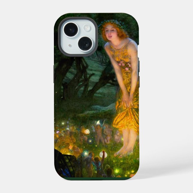 Midsummer Eve Edward Robert Hughes iPhone 15 Case (Back)