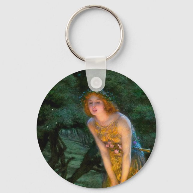 Midsummer Eve Edward Robert Hughes Key Ring (Front)