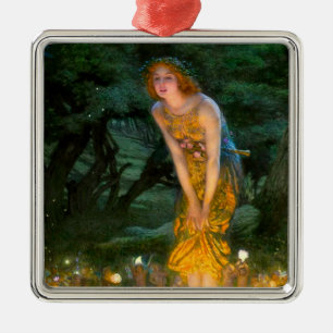 Midsummer Eve Edward Robert Hughes Metal Ornament