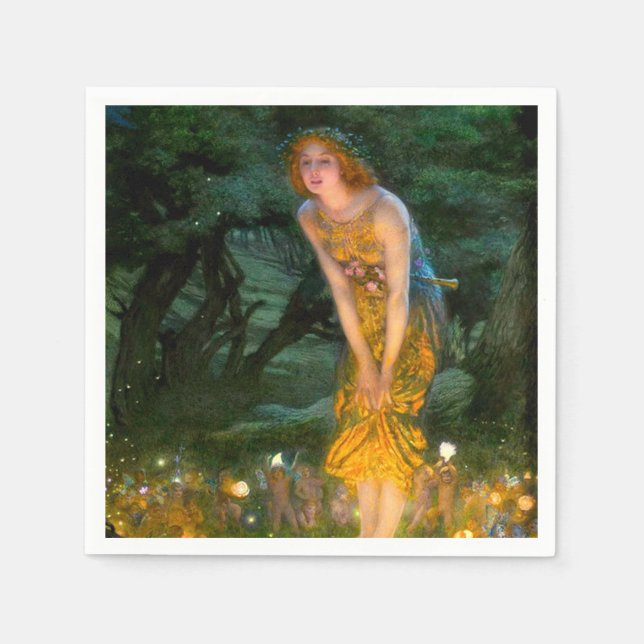 Midsummer Eve Edward Robert Hughes Napkin (Front)