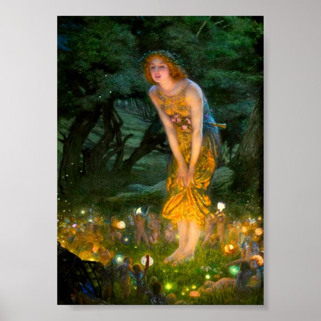 Midsummer Eve Edward Robert Hughes Poster (Front)