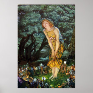Midsummer Eve, Edward Robert Hughes Poster